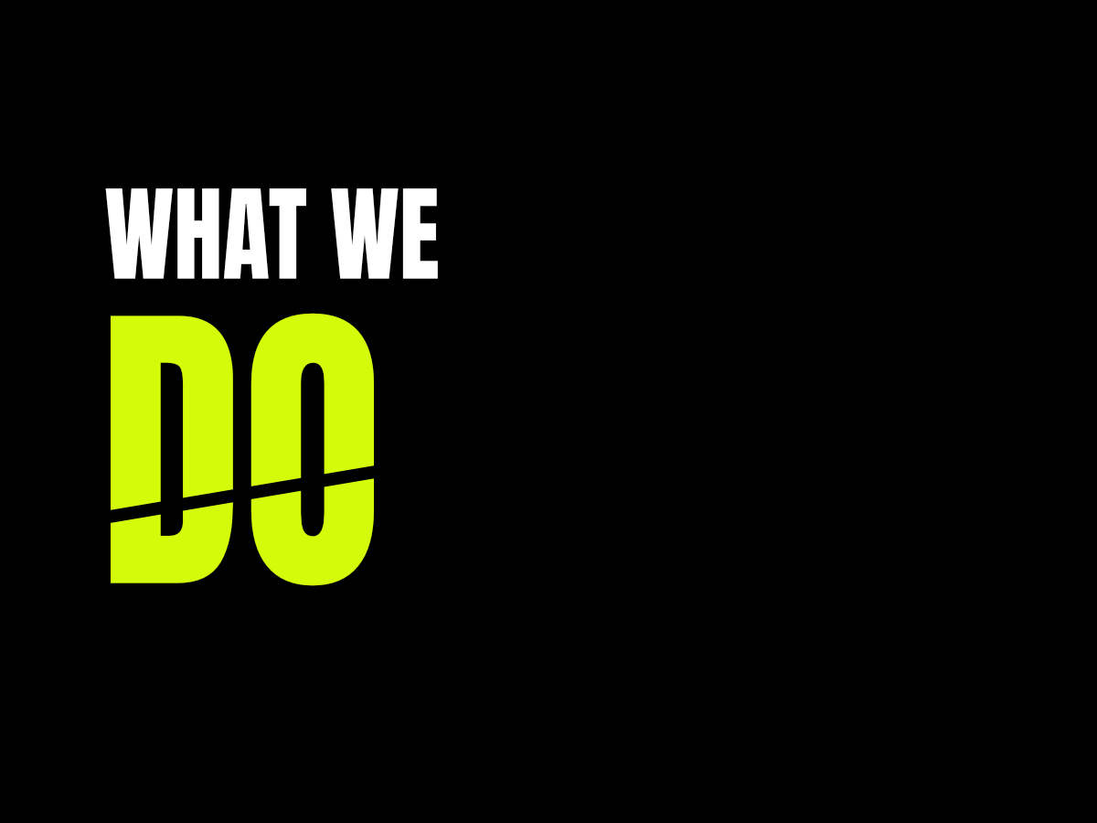 WHAT WE DO